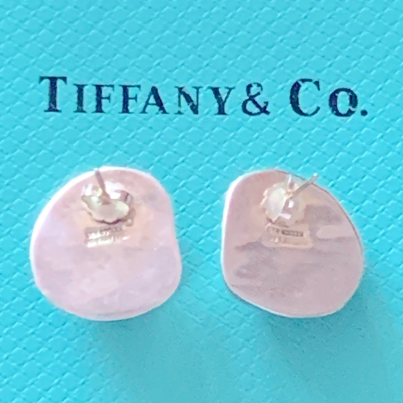 Authentic Vintage Tiffany & Co. Mexico 925 Sterling Silver Bean Design Earrings - Picture 2 of 7
